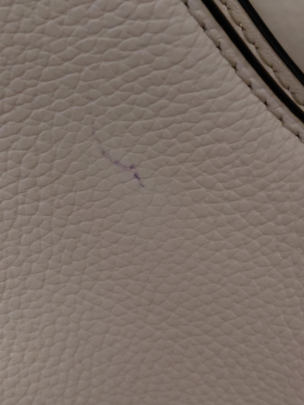Michael Kors Ivory/Cream Pebbled Leather Hobo W/Gold Hardware *read Description - Picture 6 of 11